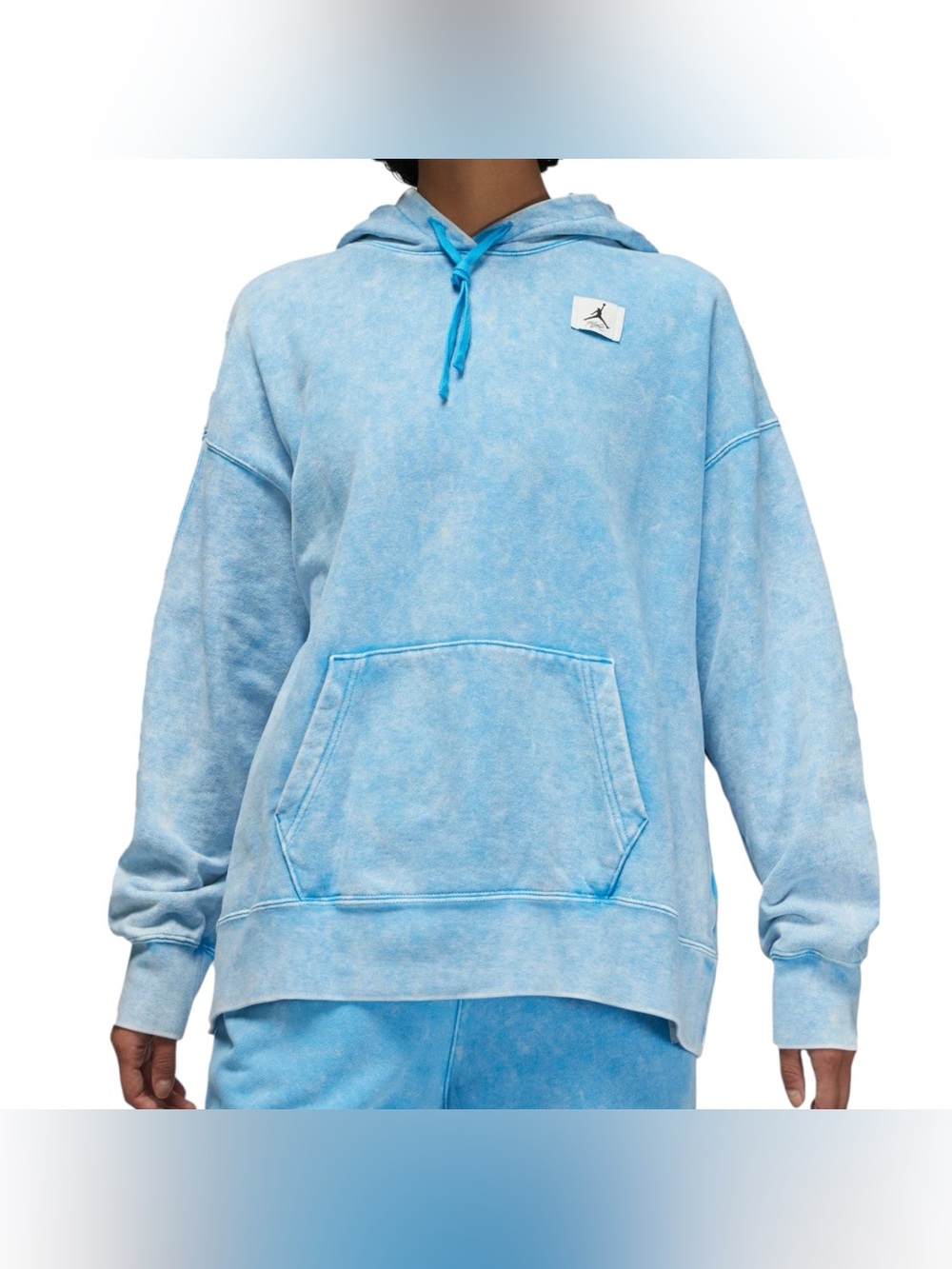 Air Jordan Jumpman Flight Baby Blue Oversized Hoodie Women’s Size Medium DX0442